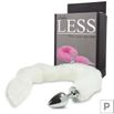 Plug de Plástico P Less Cromado Com Cauda (HA168C). - Branco