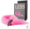 Plug de Plástico P Less Preto Com Cauda (HA168P) - Rosa