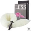 Plug de Plástico M Less Preto Com Cauda (HA169P) - Branco