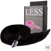 Plug de Plástico M Less Preto Com Cauda (HA169P) - Preto