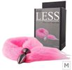 Plug de Plástico M Less Preto Com Cauda (HA169P) - Rosa