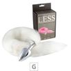 Plug de Plástico G Less Cromado Com Cauda (HA170C). - Branco