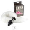Plug de Plástico G Less Preto Com Cauda (HA170P) - Branco