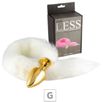 Plug de Plástico G Less Dourado Com Cauda (HA170D) - Branco