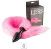 Plug de Plástico G Less Preto Com Cauda (HA170P) - Rosa