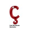 *Letras Para Personalização Vermelha (HA180V) - Cedilha