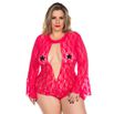 *Macaquinho Princesa Plus Size- (PS2074) - Rosa