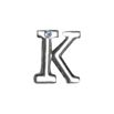 Letras Para Personalização de Plug Cromada (HA180C) - K