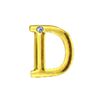 Letras Para Personalização de Plug Dourada (HA180D) - D
