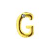Letras Para Personalização de Plug Dourada (HA180D) - G