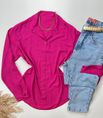 Camisa Viscose Bolsos Pink 