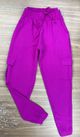 Calça Jogger Cargo Crepe Duna Rosa Pink