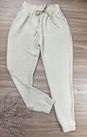Calça Jogger Crepe Duna Bege