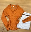 Camisa Viscolinho Terra Cota
