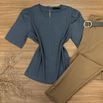 Blusa Viscolinho Cinza