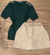 Blusa Modal Canelada Verde Militar