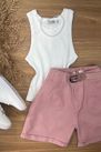 Blusa Regata Canelada Branca