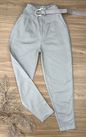 Calça Cenoura Bege com Cinto
