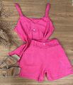 Conjunto Alça Trançada Rosa