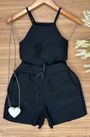 Conjunto Neoprene Blusa e Short Preto