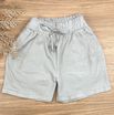 Short Sarja Cenoura Sininho Cinza