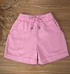 Short Boxer Linho Rosa Bebe