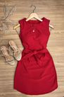 Vestido Curto Neoprene Vermelho