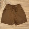 Short Boxer Linho Marrom
