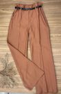 Calça Wide Leg Alfaiataria Terra Cota 