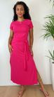 Vestido Malha com Amarração Pink 