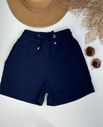 Short Boxer Linho Azul Marinho 