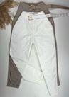 Calça Cenoura Branca com Cinto