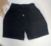 Short Sarja Cenoura Sininho Preto Sem Botões 