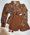 Camisa Animal Print Caramelo 
