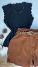 Blusa Modal Nuvem Regata Preta