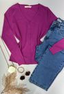 Cardigan Tricot Fucsia