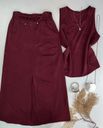 Conjunto Saia Midi Marsala