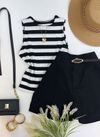 Blusa Regata Canelada Listrada 