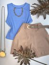 Short Alfaiataria Marrante Bege 