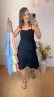 Vestido Curto Camadinhas Preto 