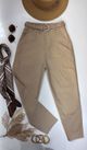 Calça Sarja Cenoura Aladim Bege