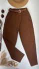 Calça Sarja Cenoura Aladim Marrom
