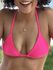 Top Cortininha Rosa Neon Canelado