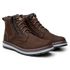 Bota Masculina De Couro Zip One Act Footwear Café