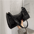  Bolsa Pequena Feminina De Couro PU Beige Black