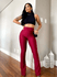 Calça feminina Legging versátil/justa ao corpo/ Vinho