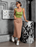 Saia Feminina Midi Bege