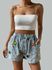 Short Feminino jeans/verão/moda nova/feminino/com contas coloridas/ADD MODA FEMININA Azul