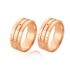 Alianças de Casamento Atlantis em Ouro Rose 18k