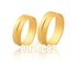 Alianças De Noivado e Casamento Em Ouro Amarelo 18k 0,750 Fa-1134